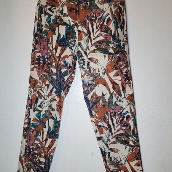 Slim Sation Multiple Womens Tropical Skinny Pant 2 - Picture 4 of 7